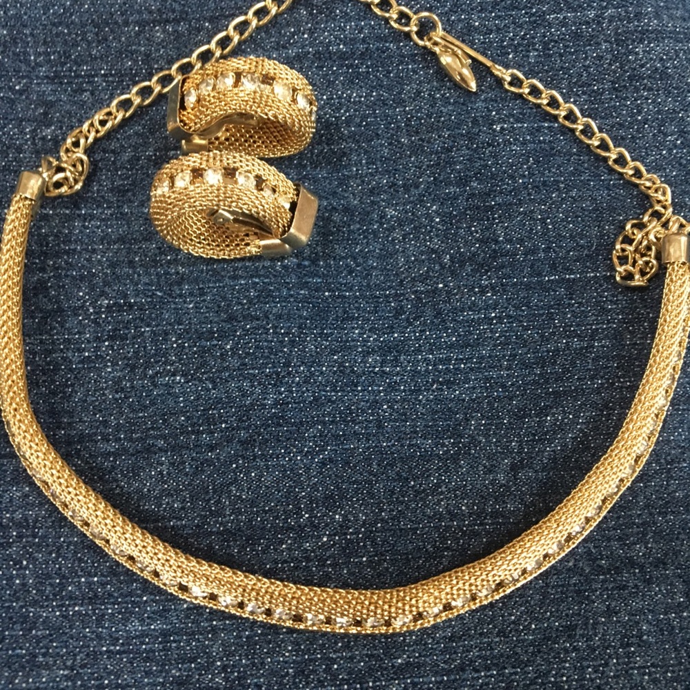Matching necklace and earring set